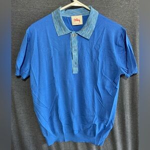 Orley Blue Polo Shirt Classic Knit Design